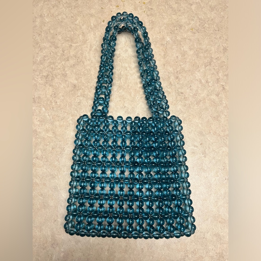 Turquoise Beaded Purse